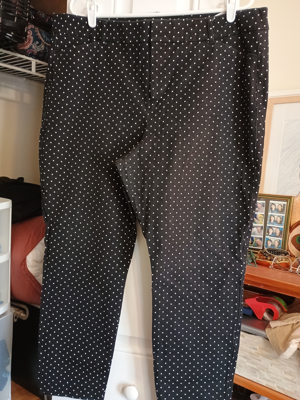 Old Navy Black Polka Dot Pants